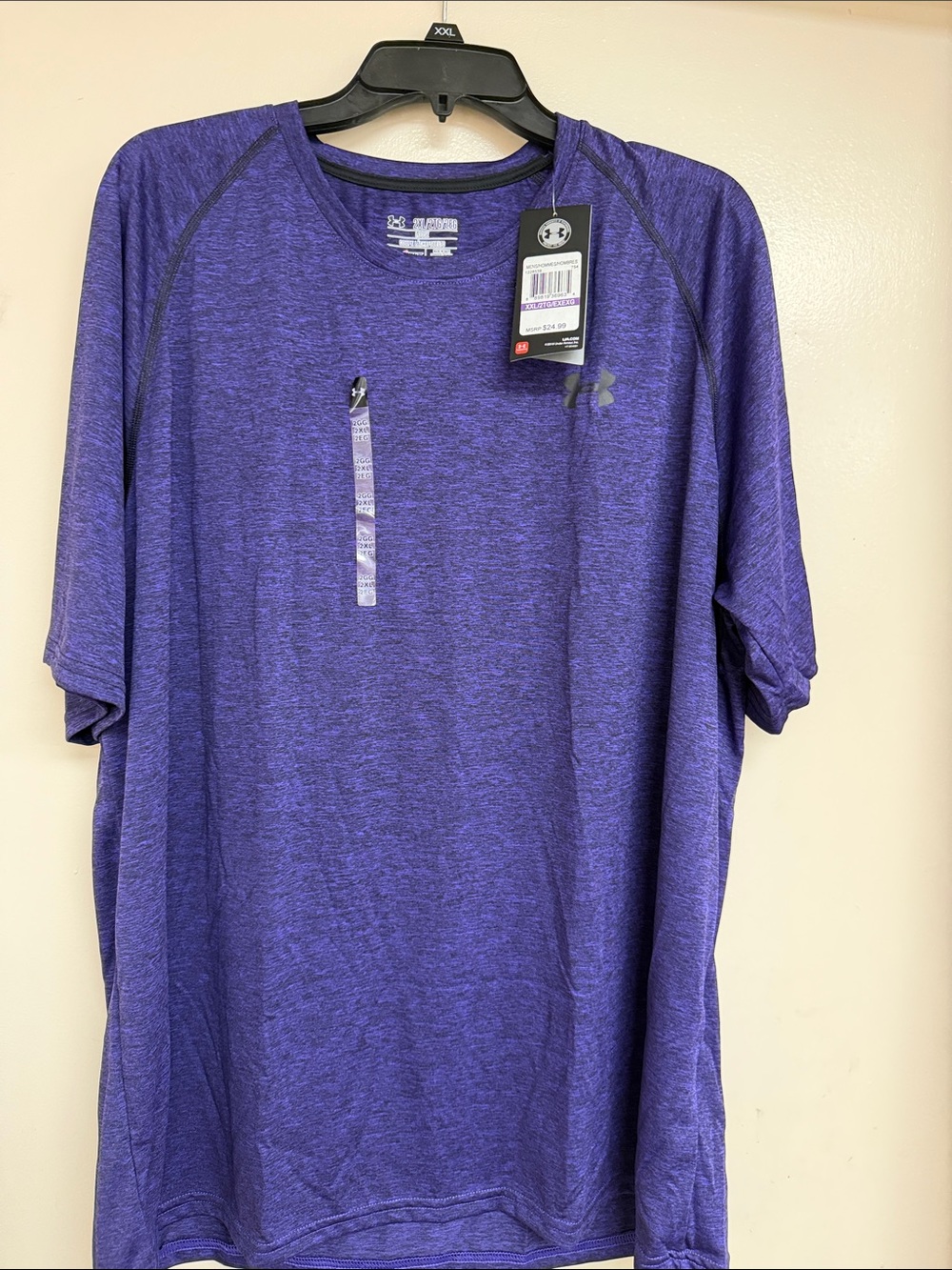 Under Armour Purple Heather Short-Sleeve Performance Tee